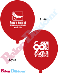 1+1 Baskılı Balon 1000 adet 3372,5 TL + KDV