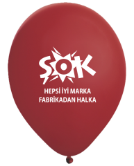 1+0 Baskılı Balon 1000 adet 4300 TL + KDV