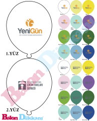 2+1 Baskılı Balon 1000 Adet 4450 TL +KDV