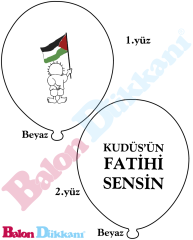 3+1 Baskılı Balon 1000 adet 4500 TL + KDV