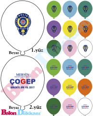 3+2 Baskılı Balon 1000 adet 4550 TL + KDV