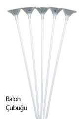 Balon Çubuk Set Gri Başlıklı