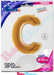 C Harfi 40 inch 102 cm Grabo Altın