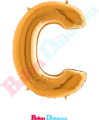 C Harfi 40 inch 102 cm Grabo Altın