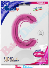 C Harfi 40 inch 102 cm Grabo Fuşya