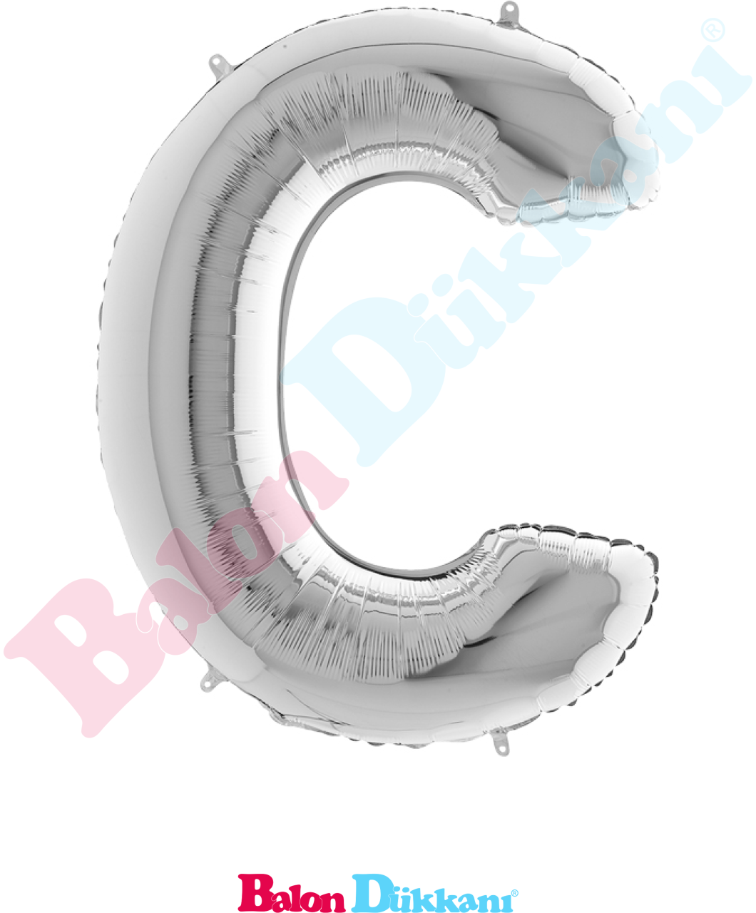 C Harfi 40 inch 102 cm Grabo Gümüş
