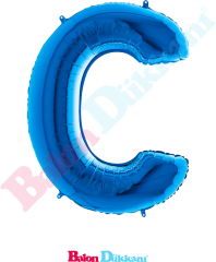 C Harfi 40 inch 102 cm Grabo Mavi