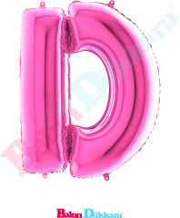 D Harfi 40 inch 102 cm Grabo Fuşya