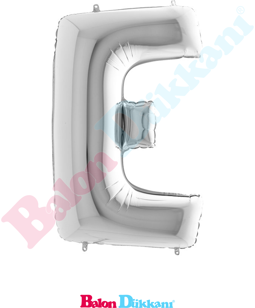 E Harfi 40 inch 102 cm Grabo Gümüş