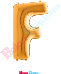 F Harfi 40 inch 102 cm Grabo Altın