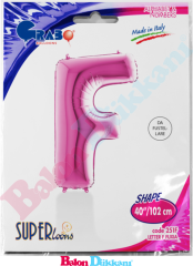 F Harfi 40 inch 102 cm Grabo Fuşya