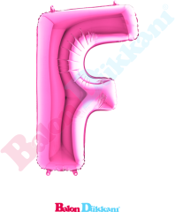 F Harfi 40 inch 102 cm Grabo Fuşya