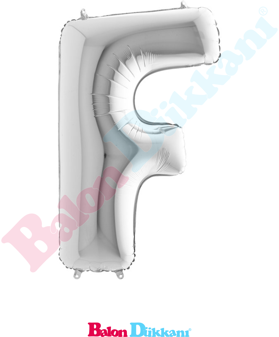 F Harfi 40 inch 102 cm Grabo Gümüş