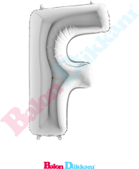 F Harfi 40 inch 102 cm Grabo Gümüş