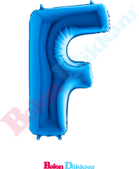 F Harfi 40 inch 102 cm Grabo Mavi