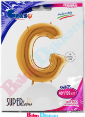 G Harfi 40 inch 102 cm Grabo Altın