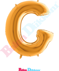 G Harfi 40 inch 102 cm Grabo Altın