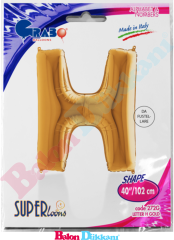 H Harfi 40 inch 102 cm Grabo Altın