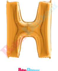 H Harfi 40 inch 102 cm Grabo Altın
