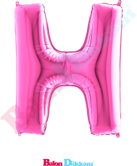 H Harfi 40 inch 102 cm Grabo Fuşya