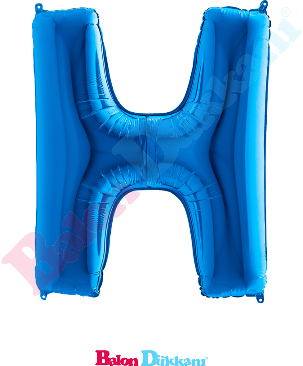 H Harfi 40 inch 102 cm Grabo Mavi
