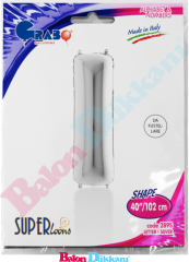 I Harfi 40 inch 102 cm Grabo Gümüş