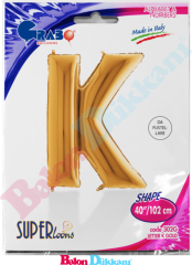 K Harfi 40 inch 102 cm Grabo Altın