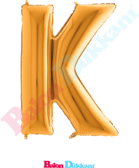 K Harfi 40 inch 102 cm Grabo Altın