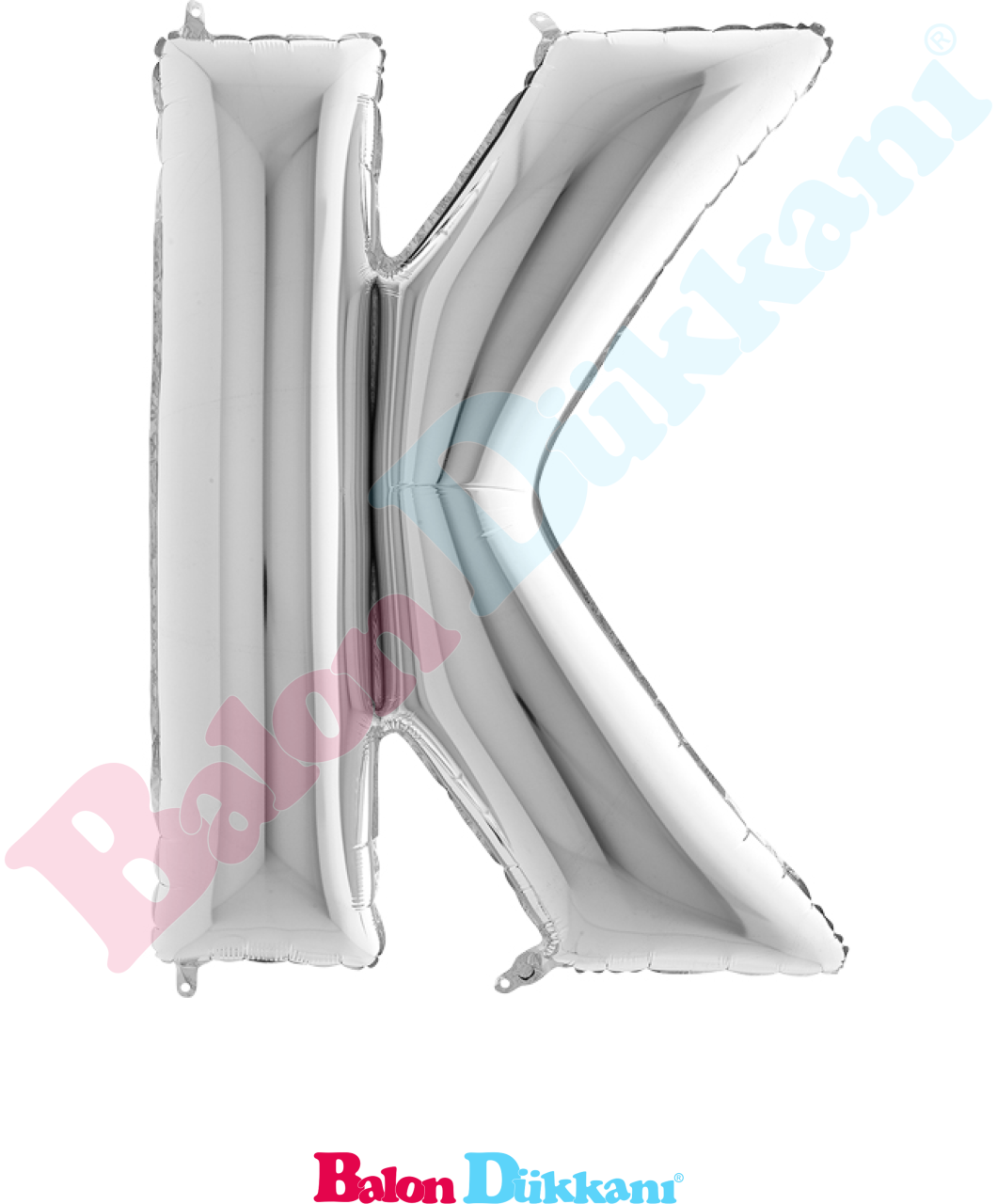 K Harfi 40 inch 102 cm Grabo Gümüş