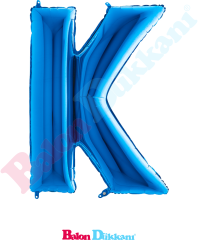 K Harfi 40 inch 102 cm Grabo Mavi