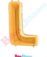L Harfi 40 inch 102 cm Grabo Altın