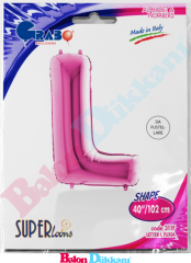 L Harfi 40 inch 102 cm Grabo Fuşya