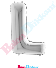L Harfi 40 inch 102 cm Grabo Gümüş