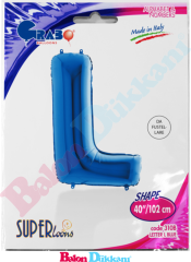 L Harfi 40 inch 102 cm Grabo Mavi
