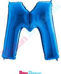 M Harfi 40 inch 102 cm Grabo Mavi