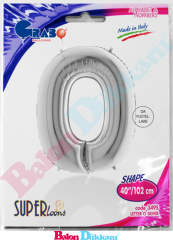 O Harfi 40 inch 102 cm Grabo Gümüş