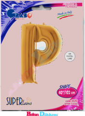 P Harfi 40 inch 102 cm Grabo Altın