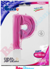 P Harfi 40 inch 102 cm Grabo Fuşya