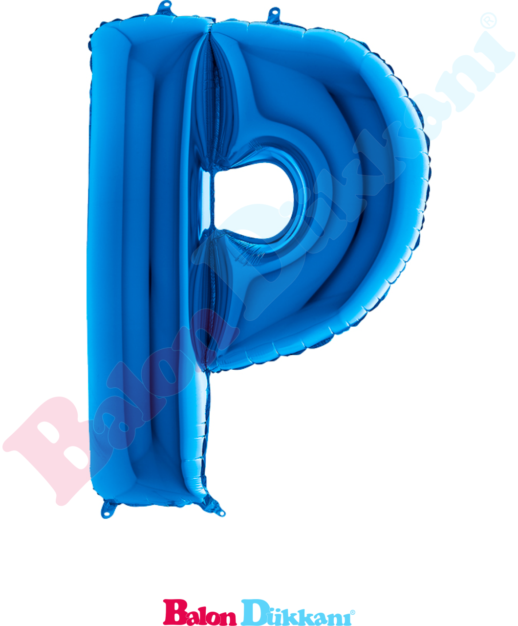 P Harfi 40 inch 102 cm Grabo Mavi