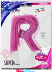 R Harfi 40 inch 102 cm Grabo Fuşya