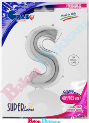 S Harfi 40 inch 102 cm Grabo Gümüş
