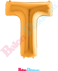T Harfi 40 inch 102 cm Grabo Altın