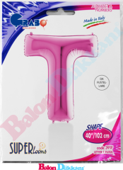T Harfi 40 inch 102 cm Grabo Fuşya