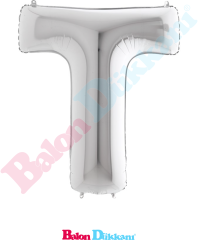T Harfi 40 inch 102 cm Grabo Gümüş