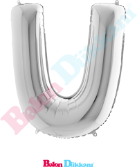 U Harfi 40 inch 102 cm Grabo Gümüş