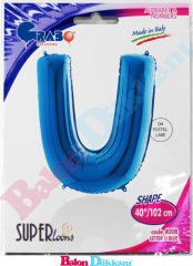 U Harfi 40 inch 102 cm Grabo Mavi