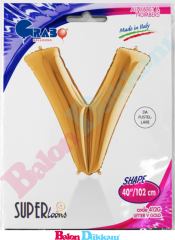 V Harfi 40 inch 102 cm Grabo Altın