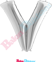 V Harfi 40 inch 102 cm Grabo Gümüş