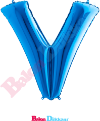 V Harfi 40 inch 102 cm Grabo Mavi