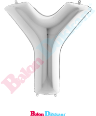 Y Harfi 40 inch 102 cm Grabo Gümüş